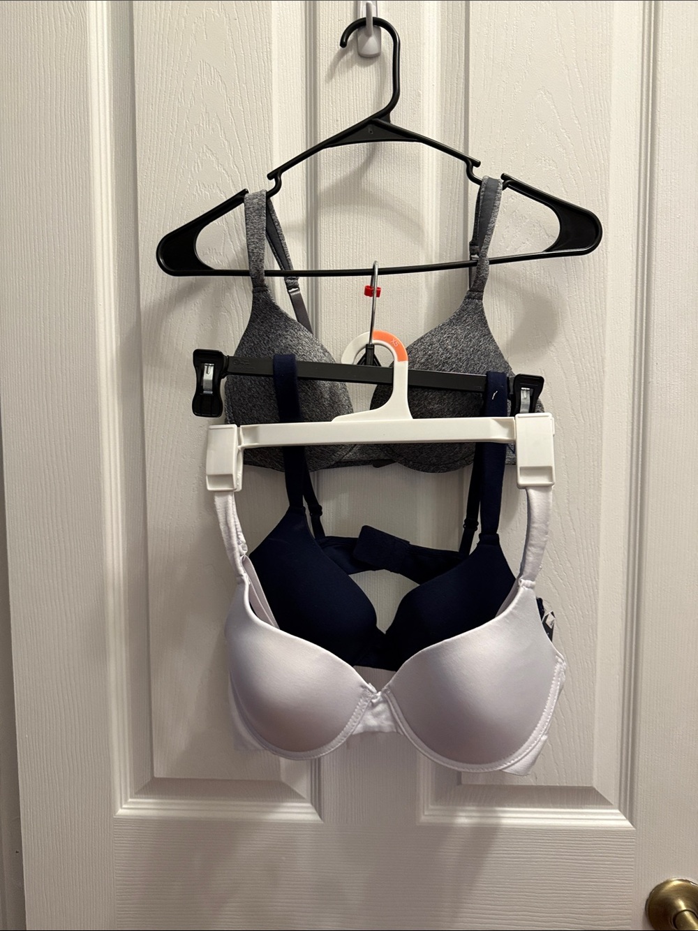 Nautica White, Black, & Navy Everyday T-Shirt Bra Pack